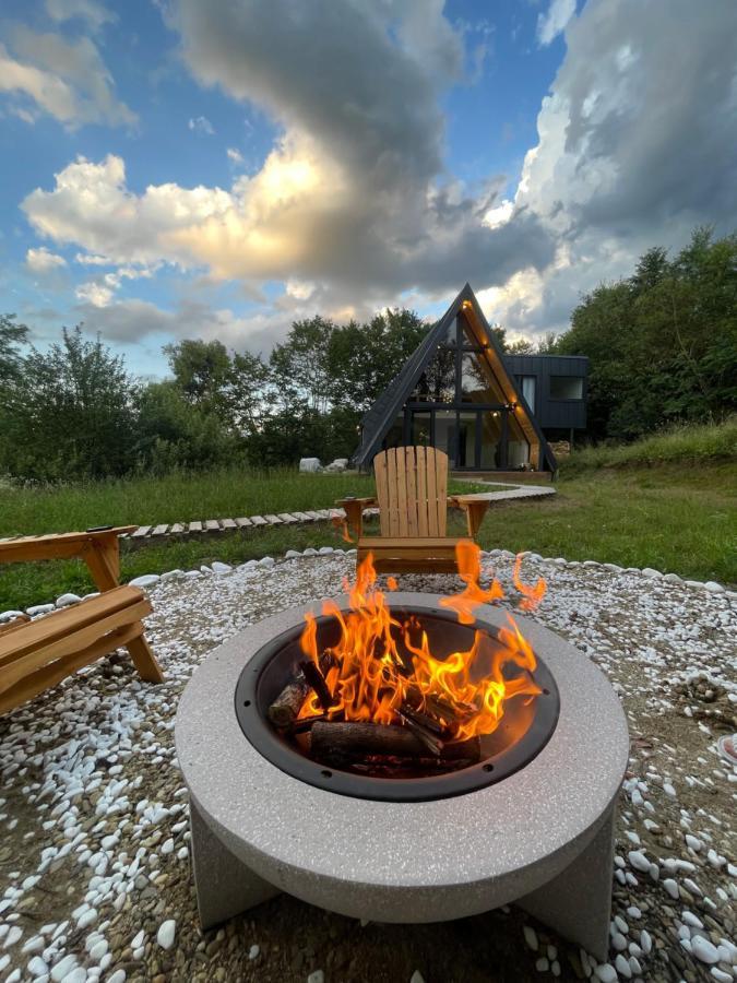 Cabana A-Frame Cricov 9 Hotel Valea Lunga-Ogrea ภายนอก รูปภาพ