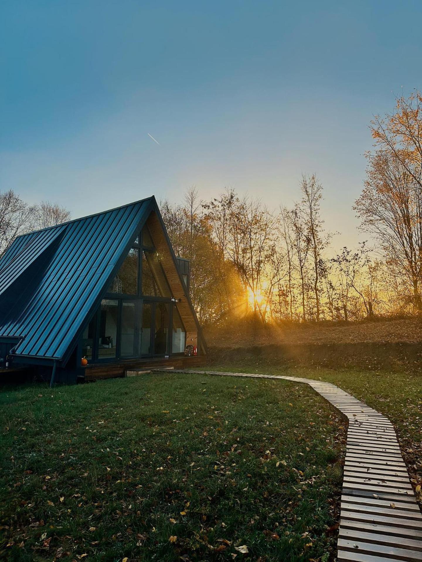 Cabana A-Frame Cricov 9 Valea Lunga-Ogrea ภายนอก รูปภาพ